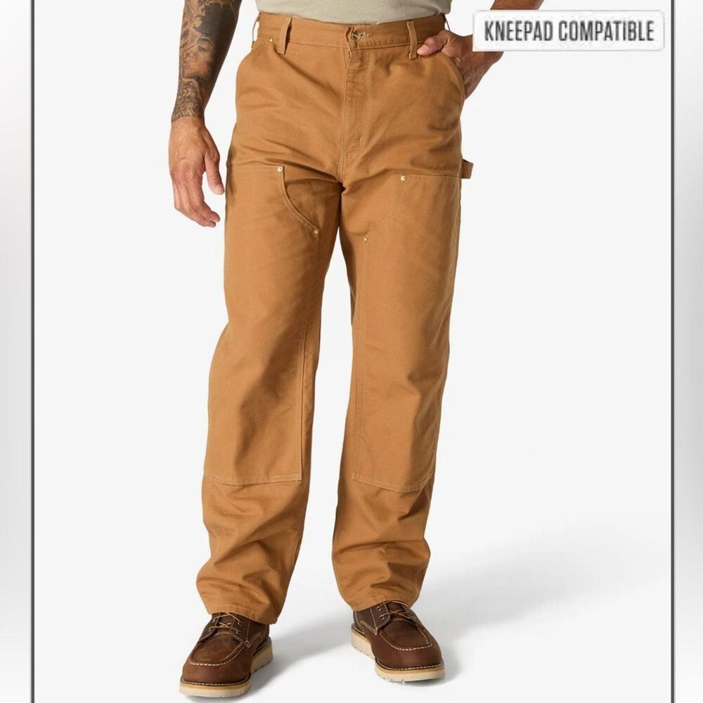 Men's Carhartt Firm Duck Double-Front Utility Work Pant-Loose Fit-50x30 - NWT